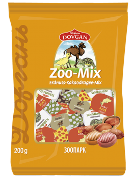 DOVGAN Zoo-Mix Erdnuss-Kakaodragee-Mix 200 g