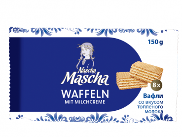 Nascha Mascha Waffelschnitten mit Milchcremefüllung 150 g