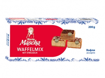 Nascha Mascha Waffelgebäck-Mix mit Streuseln 200 g