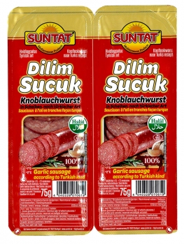 SUNTAT Knoblauchwurst in Scheiben - Dana Dilim Sucuk 150g