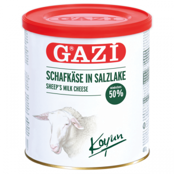 Gazi Koyun Peyniri 50% - Schafskäse in Salzlake Abtropfgewicht 400g Füllgewicht 750g