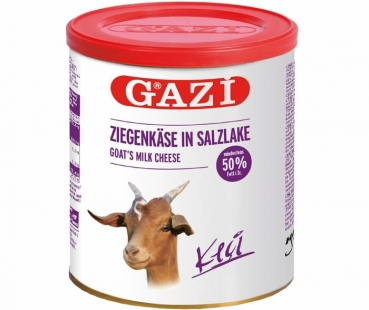 Gazi Keci Peynir 50% - Ziegenkäse in Salzlake Abtropfgewicht 400g Füllgewicht 750g