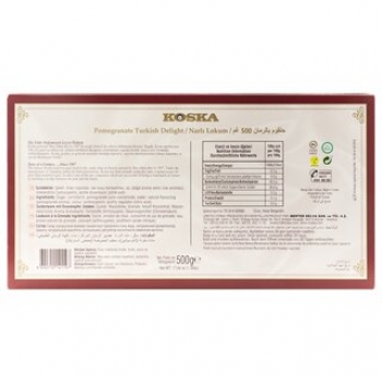 Preview: Koska Turkish Delight Lokum mit Granatapfel 500 g