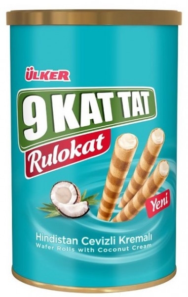 Rulokat - Waffelröllchen mit Kokoscreme 170g Ülker