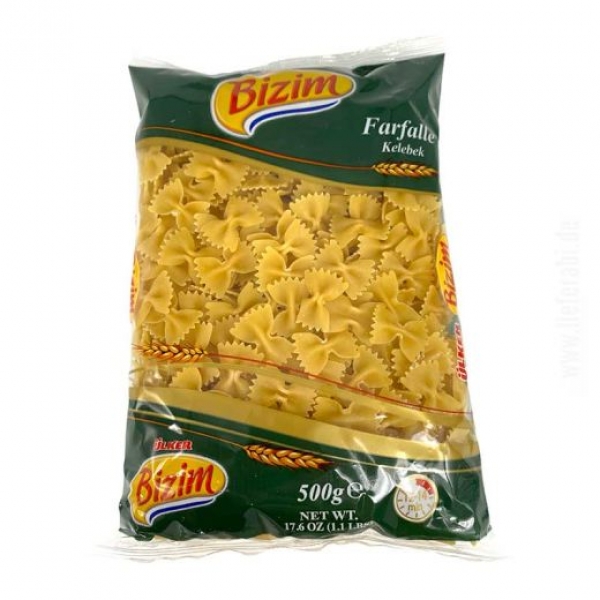 Farfalle Kelebe - Farfalle Nudeln 500g Bizim Mutfak