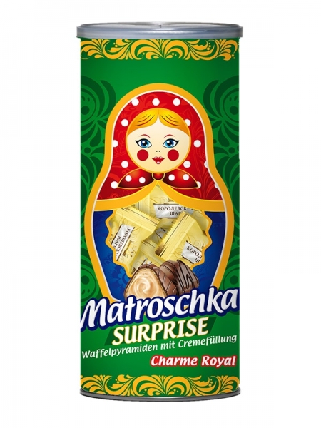 Matroschka Surprise CHARME ROYAL Waffelpyramiden mit Cremefüllung 235 g