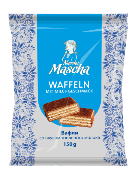 Nascha Mascha Waffeln mit Milchgeschmack in Überzug 150 g