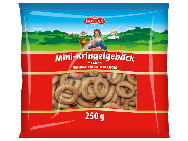 DOVGAN Mini-Kringelgebäck mit Mohn 250 g