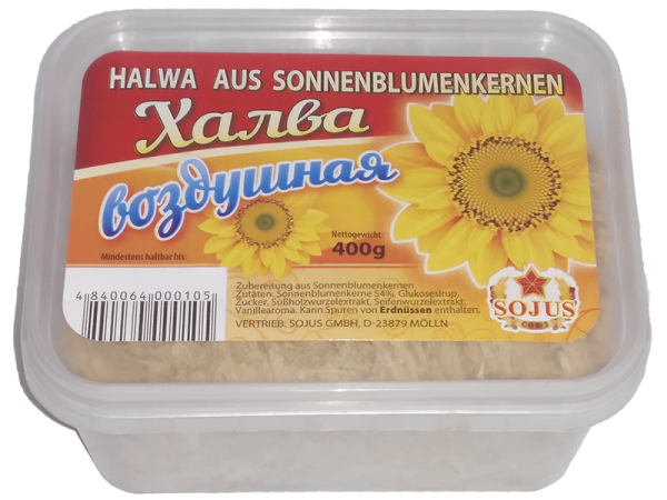 SOJUS HALVA "Wosduschnaja" aus Sonnenblumenkernen 400 g