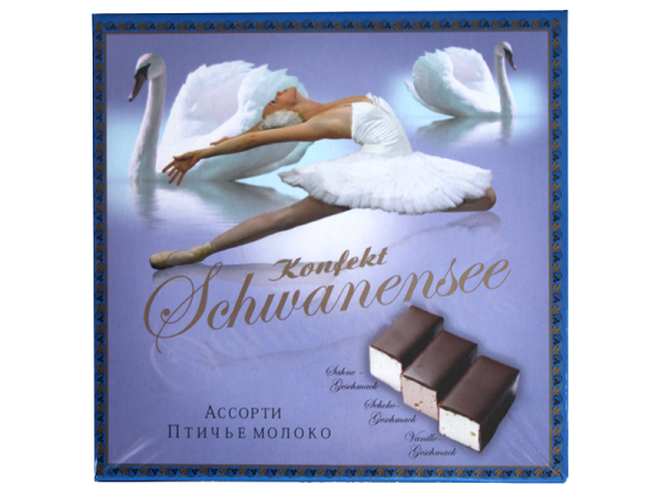 "Schwanensee" Schaumzuckerwarenkonfekt mit Überzug 250 g