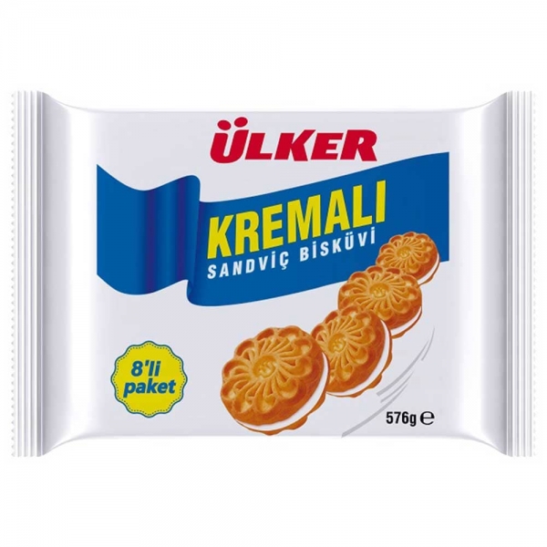 Kremali Vanilyali Sandvic Bisküvi - Kekse mit Vanillefüllung - Ülker 8x72g
