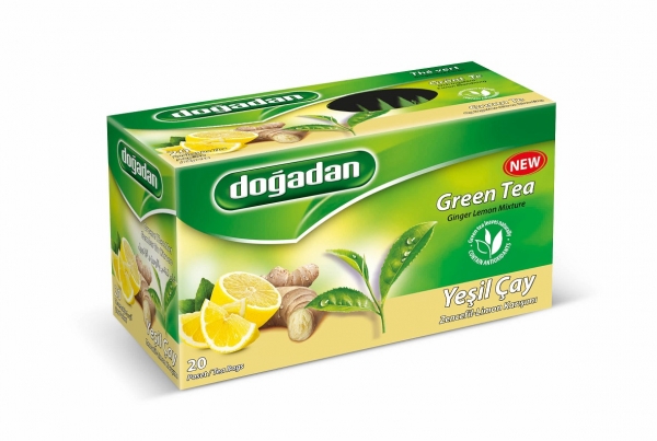 Dogadan Grüner Tee mit Ingwer Zitrone Mischung - Yesil Cay Limon Zencefil