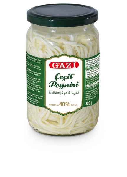 Gazi Peynir Cecil - Zupfkäse geschnitten in Salzlake 380g Glas