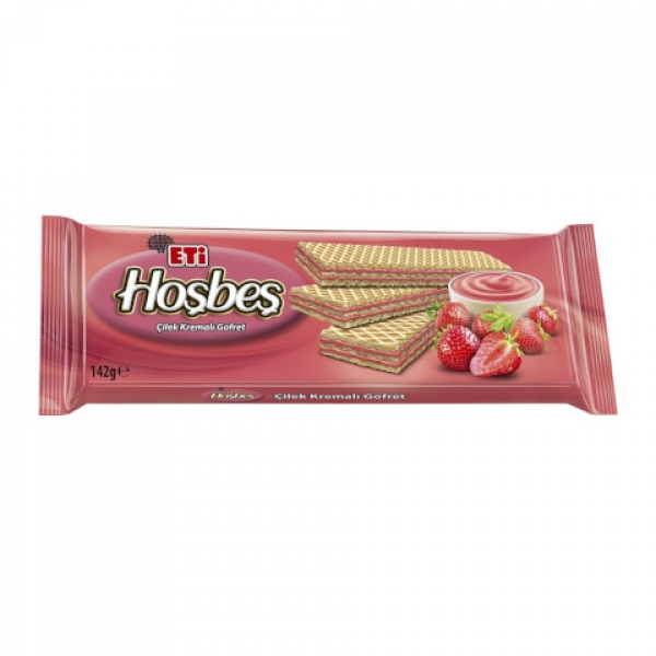 Eti Hosbes Waffelkeks mit Erdbeercreme 142g