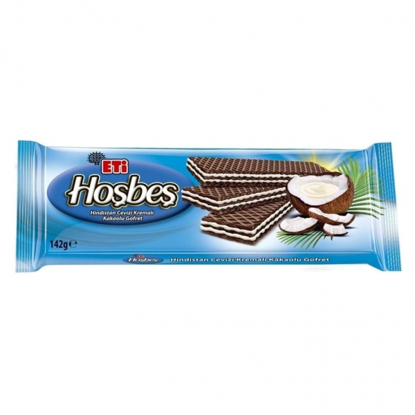 Eti Hosbes Waffelkeks mit Kokosnusscreme 142g