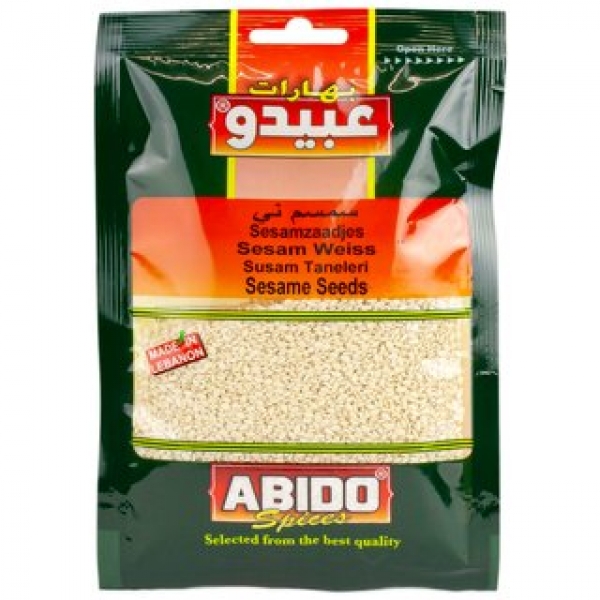 Abido Weißer Sesam - ganze Sesamkörner ungeröstet 50 g
