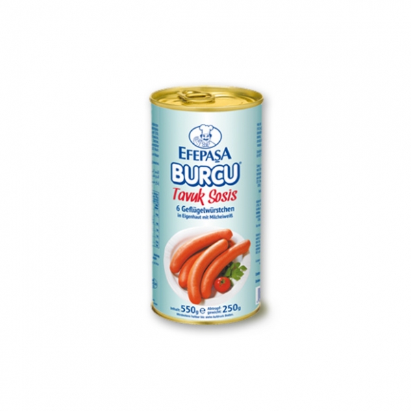 Efepasa - Geflügelwürstchen - Abtropfgewicht 250g Füllgewicht 550g