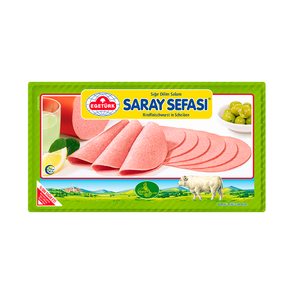 Egetürk Saray Sefasi Rindfleischwurst in Scheiben 125g