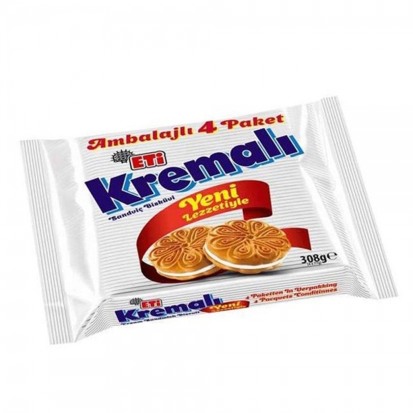 Eti Kremali Keks mit Cremefüllung 4er-Pack