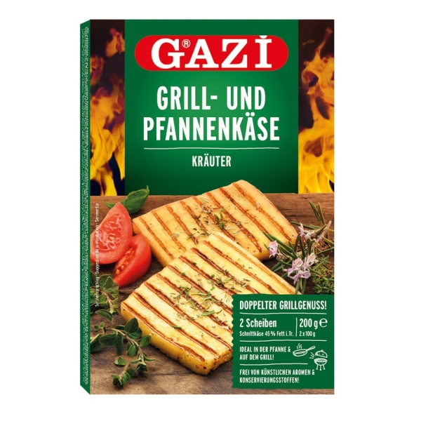 Grill-Pfannenkäse mit Mediterrane Kräuter 200g Gazi