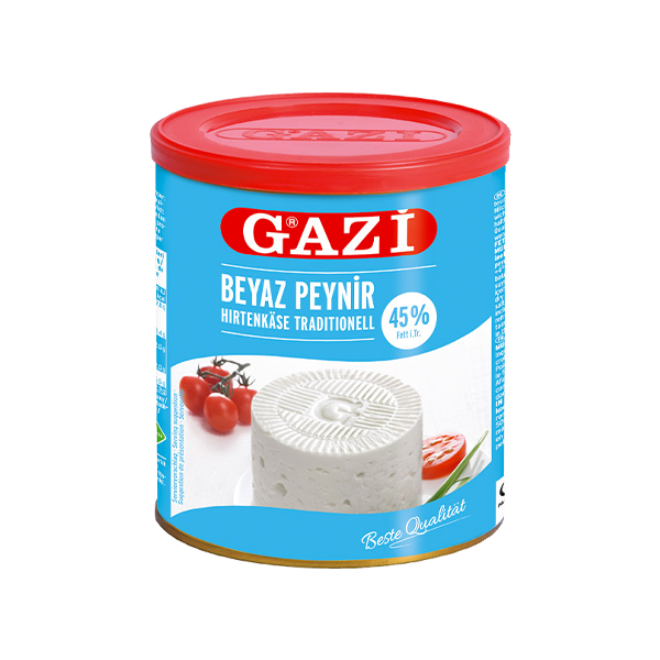 Gazi Hirtenkäse 45% - Beyaz Peynir Abtropfgewicht 500g Füllgewicht 750g