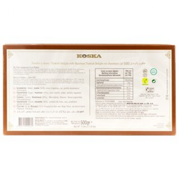 Koska Turkish Delight Lokum mit Haselnuss 500 g