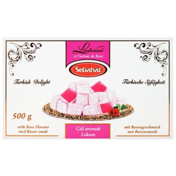 Sebahat Turkish Delight Lokum Rose 500 g