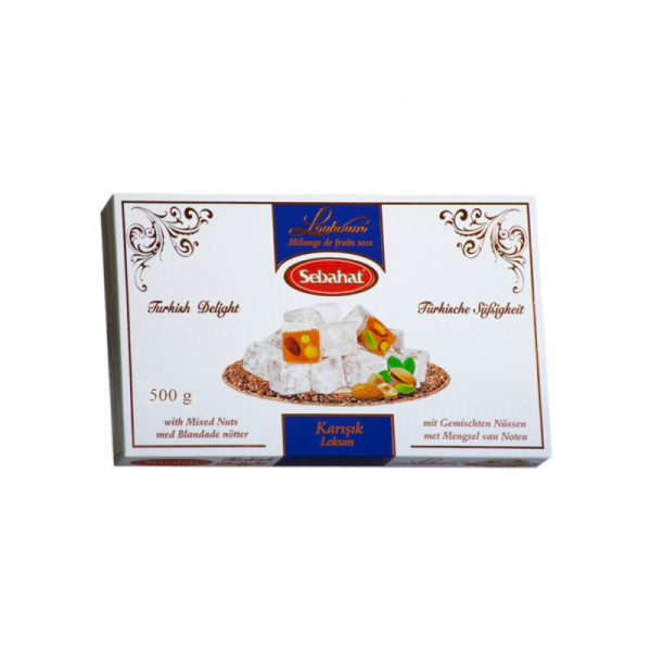 Sebahat Turkish Delight Lokum mit Nüssen 500 g
